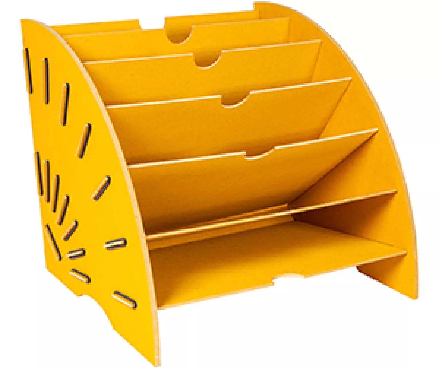 Werkhaus Papiersammler gelb