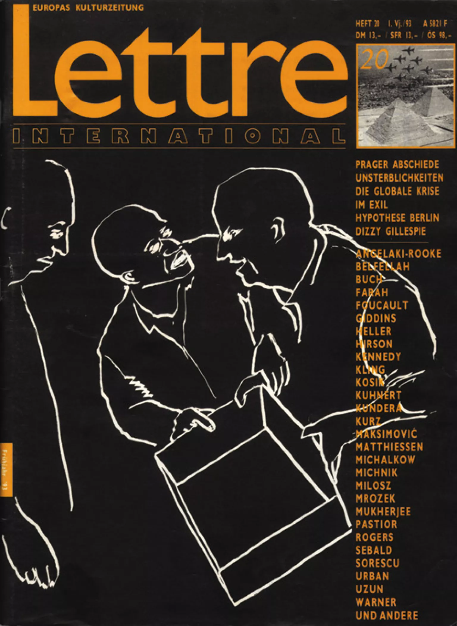 Cover Lettre International 20, Juan Muñoz Cover Lettre International 20, Juan Muñoz