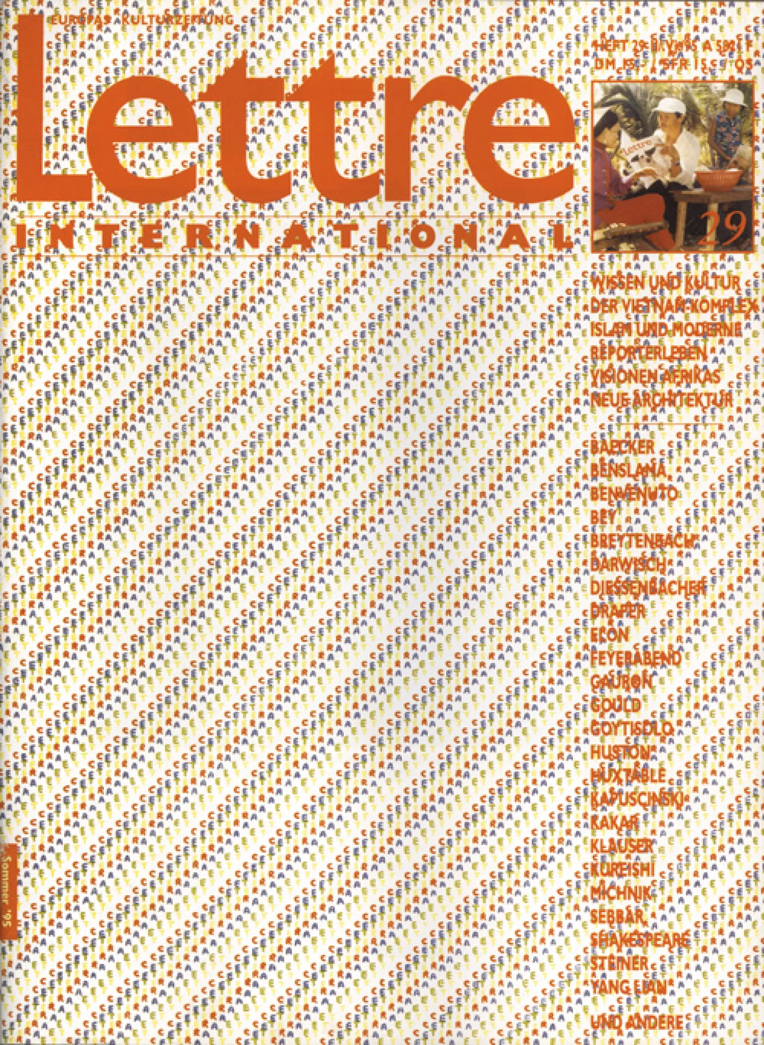 Cover Lettre International 29, Emmett Williams Cover Lettre International 29, Emmett Williams
