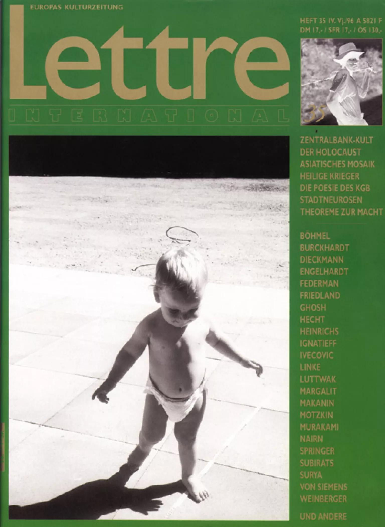 Cover Lettre International 35, Gerhard Richter Cover Lettre International 35, Gerhard Richter