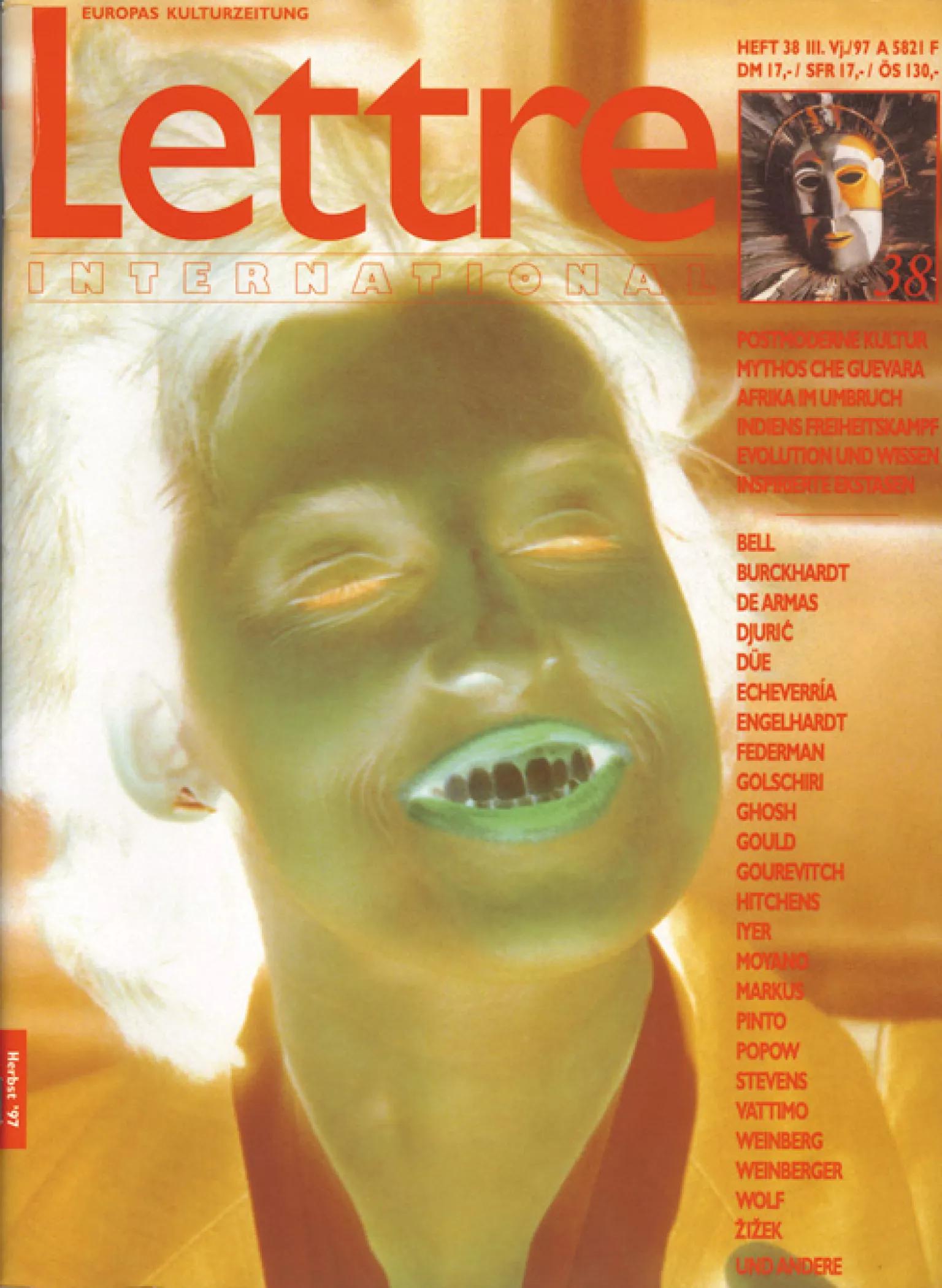Cover Lettre International 38, Esther & Jochen Gerz Cover Lettre International 38, Esther & Jochen Gerz