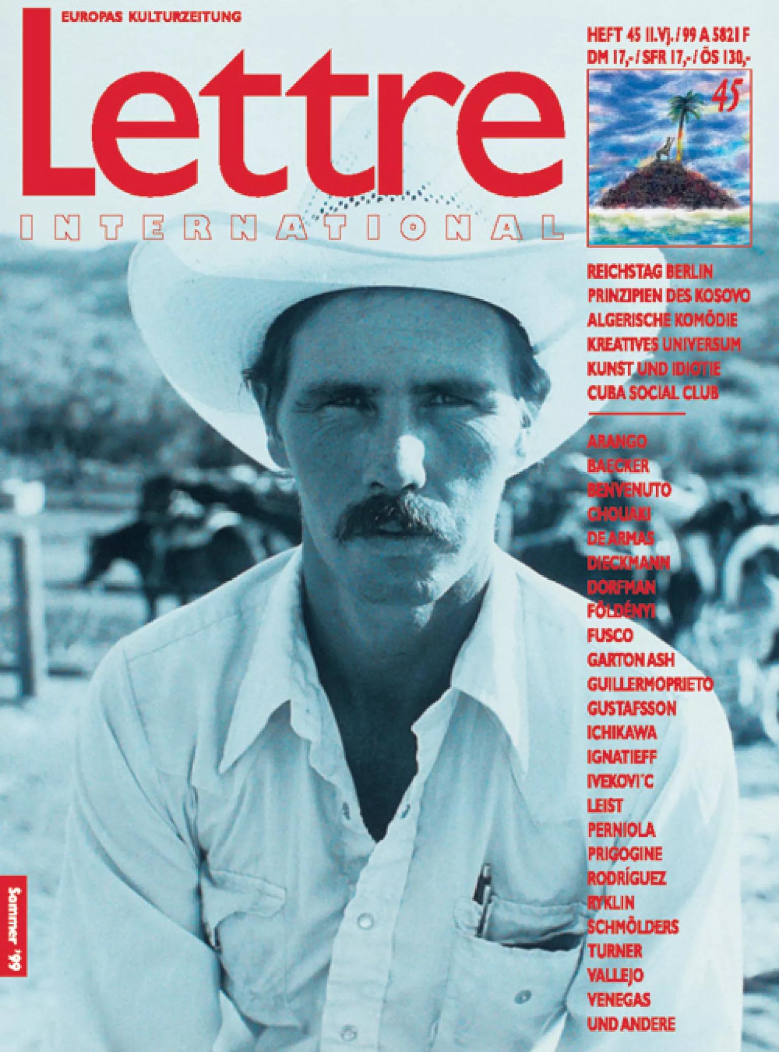 Cover Lettre International 45, Rainer Leist Cover Lettre International 45, Rainer Leist