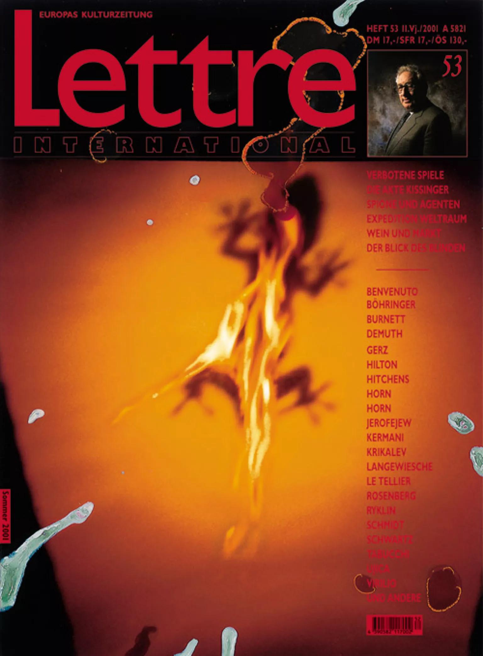 Cover Lettre International 53, Rebecca Horn