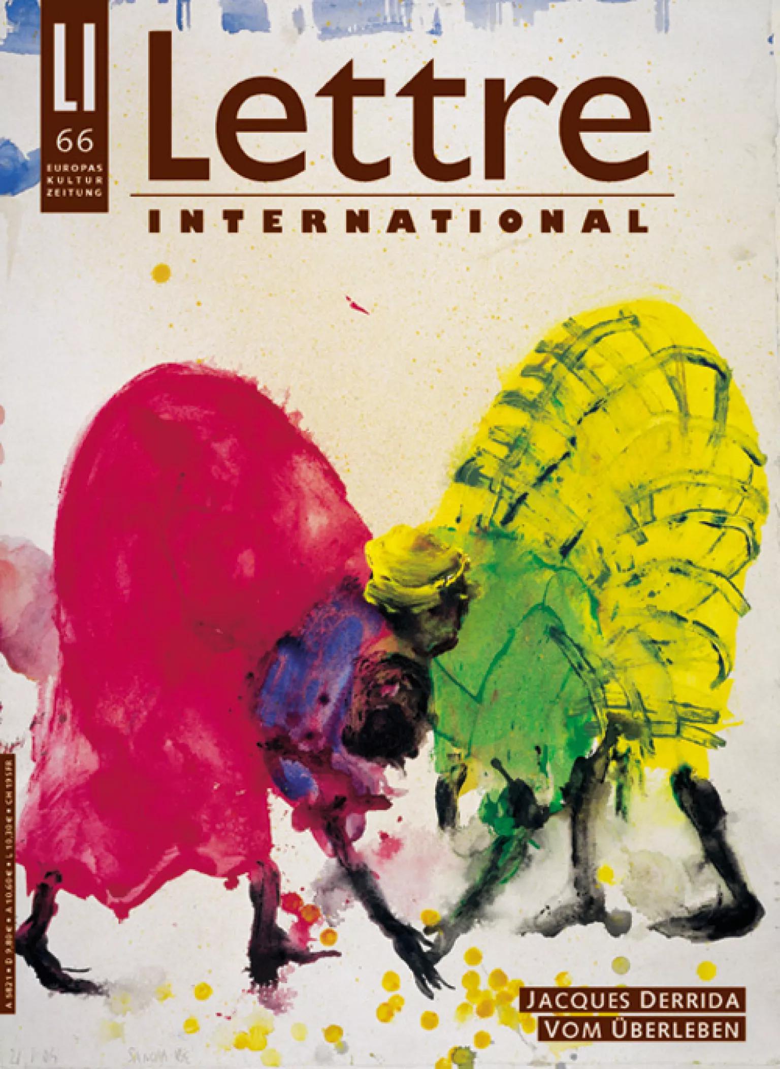 Cover Lettre International 66, Miquel Barceló