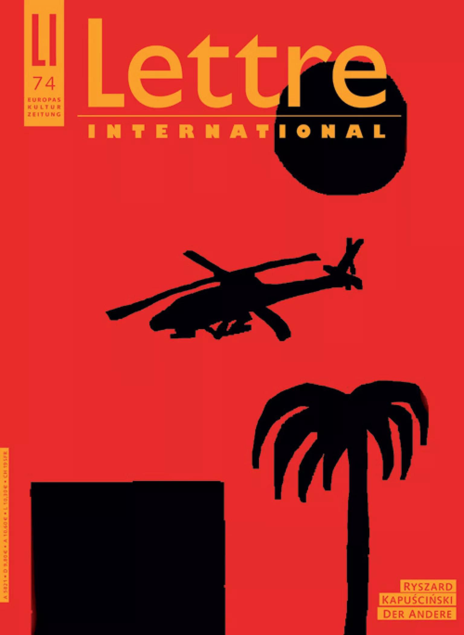 Cover Lettre International 74, David Reeb
