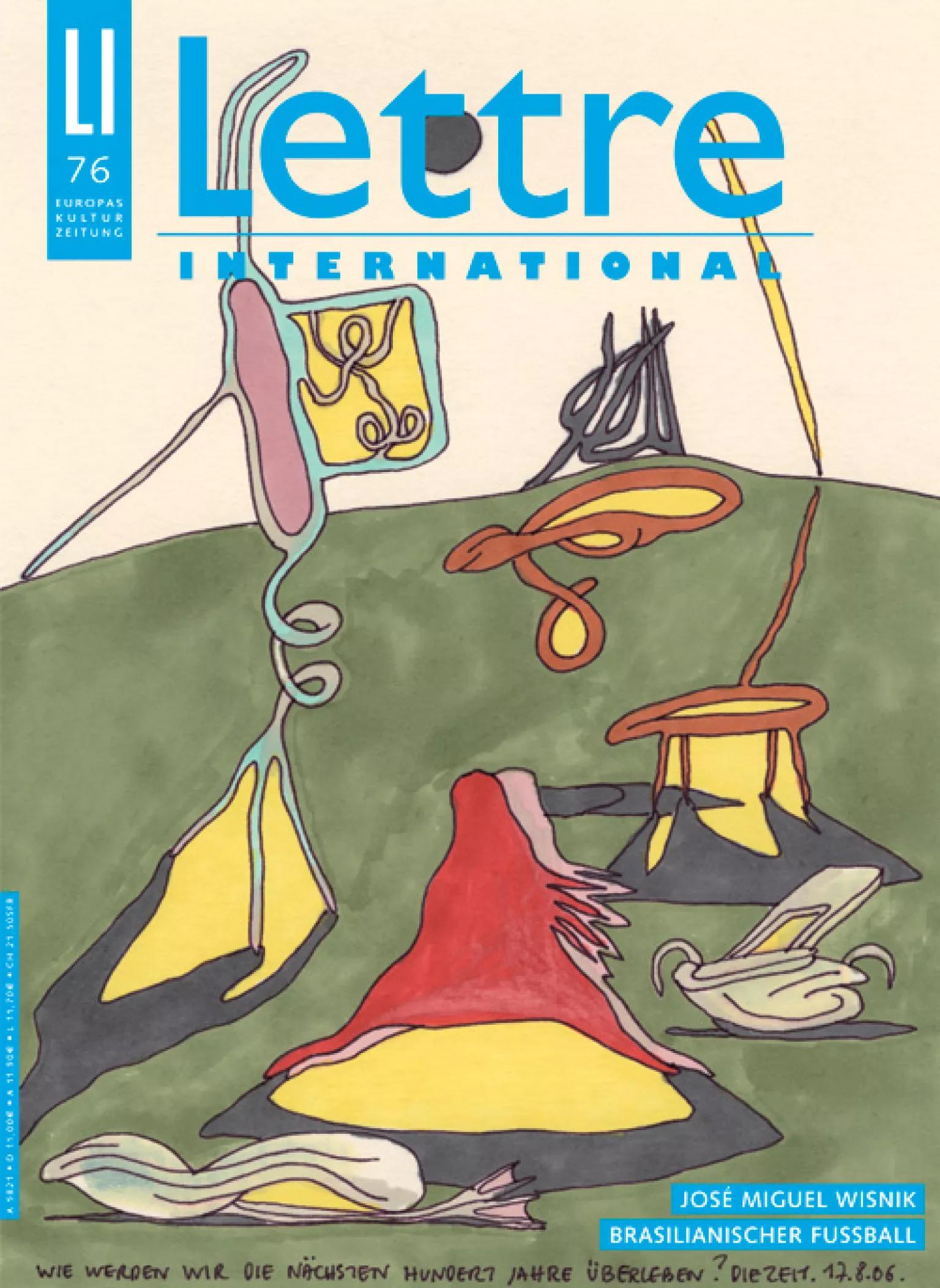 Cover Lettre International 76, Anne-Mie van Kerckhoven