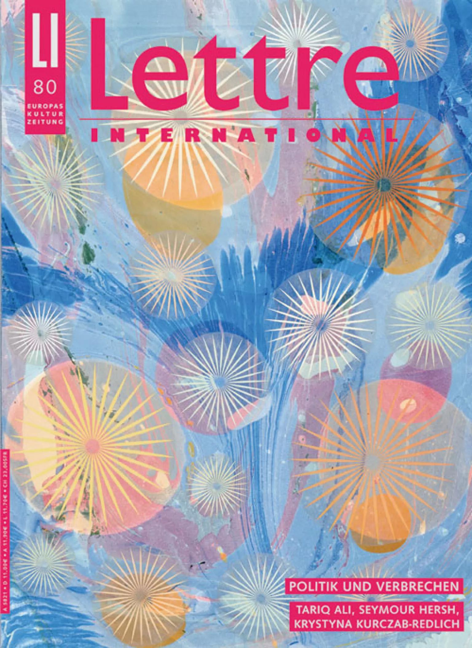 Cover Lettre International 80, Philip Taaffe