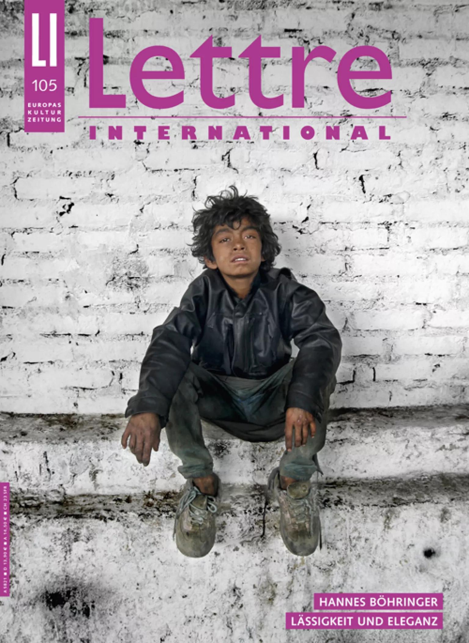 Cover Lettre International, Stanislas Guigui