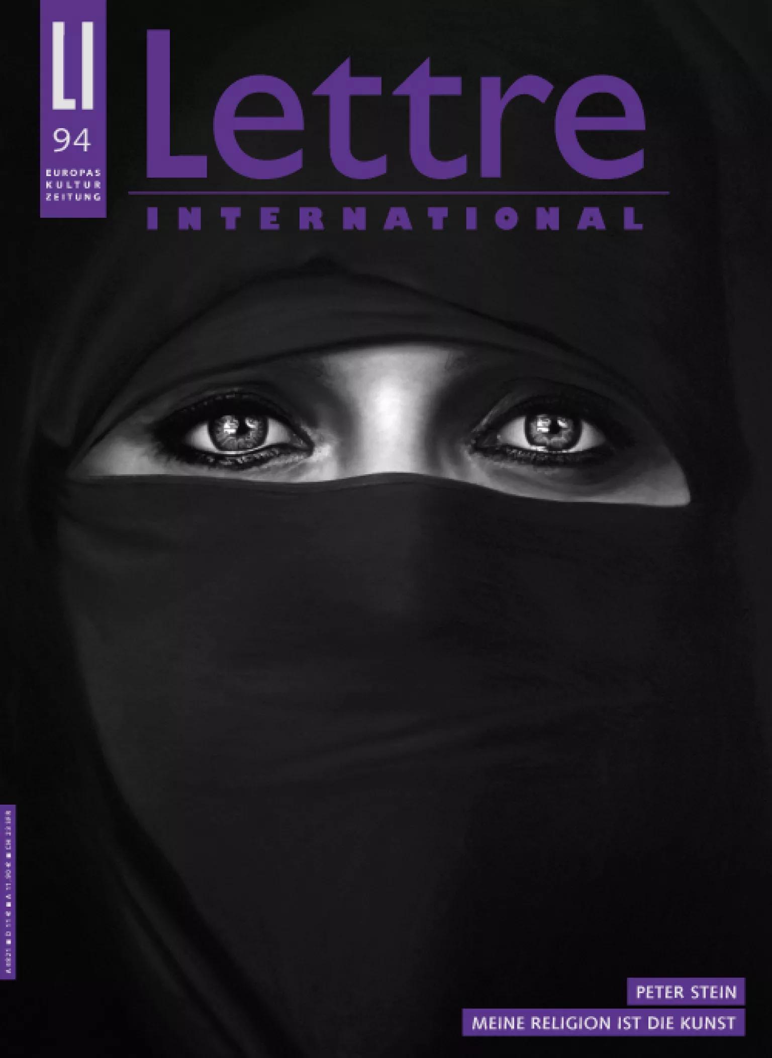 Cover Lettre International 94, Robert Longo Cover Lettre International 94, Robert Longo