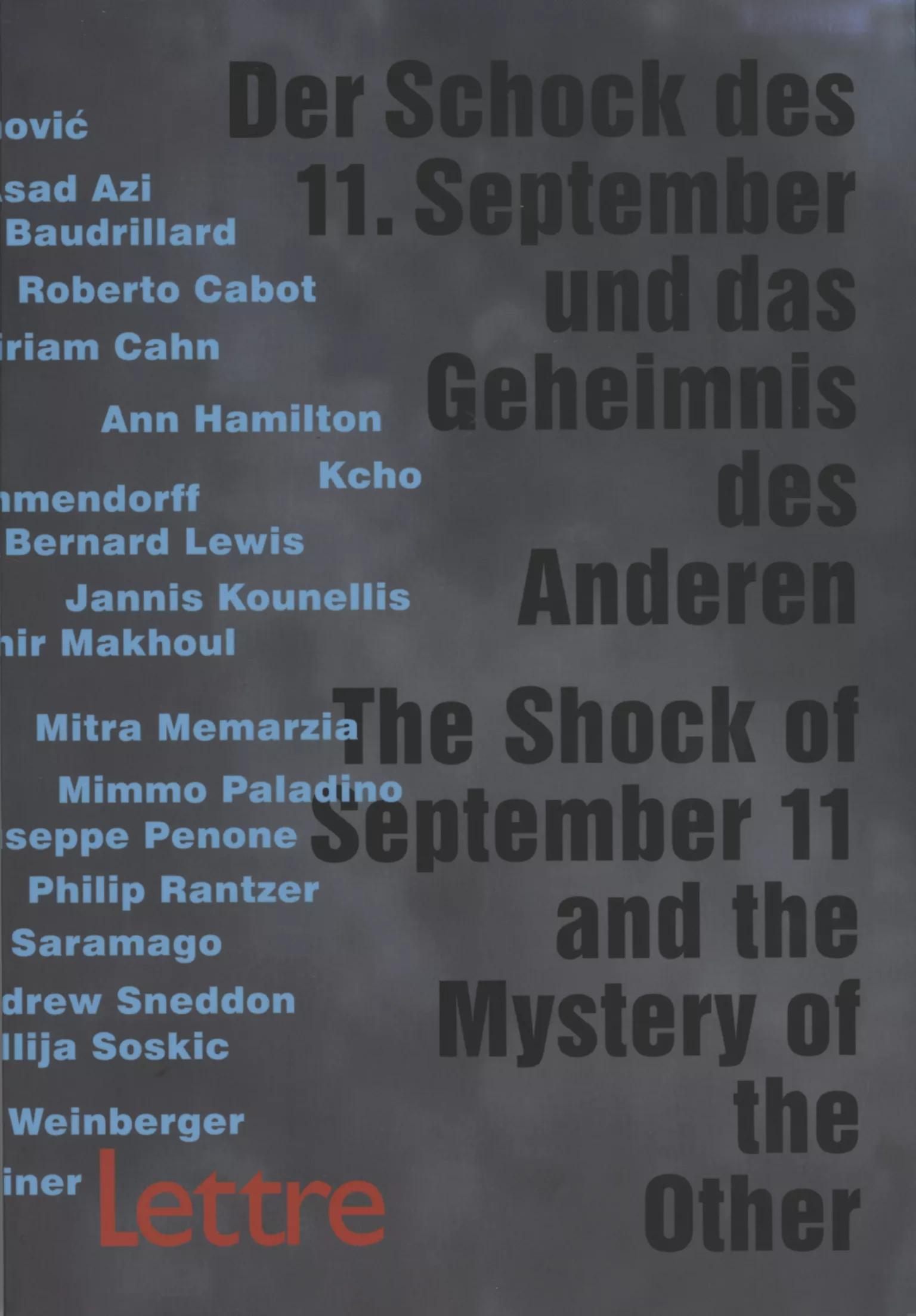 Cover Der Schock des 11. September und das Geheimnis des Anderen (2002)