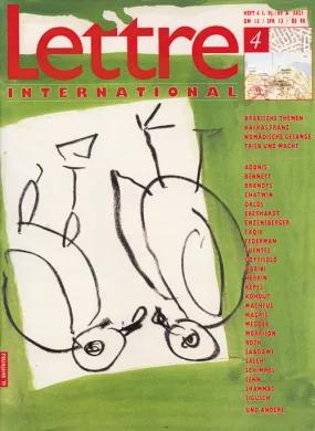 Cover Lettre International 4, Georg Baselitz