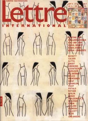 Cover Lettre International 19, Juliao Sarmento