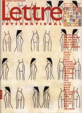 Cover Lettre International 19, Juliao Sarmento Cover Lettre International 19, Juliao Sarmento