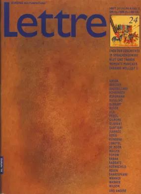 Cover Lettre International 24, Geneviève Cadieux Cover Lettre International 24, Geneviève Cadieux