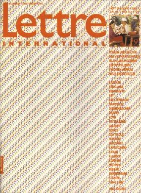 Cover Lettre International 29, Emmett Williams Cover Lettre International 29, Emmett Williams