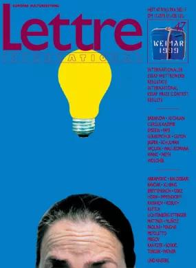 Cover Lettre International 47, John Baldessari Cover Lettre International 47, John Baldessari