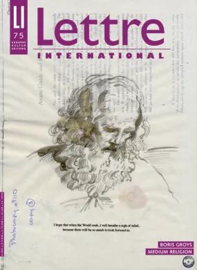Cover Lettre International 75, David Godbold Cover Lettre International 75, David Godbold