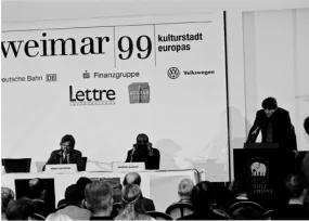 Preisverleihung 1999 in Weimar Preisverleihung 1999 in Weimar